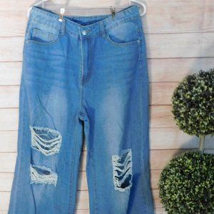 Wide leg jeans